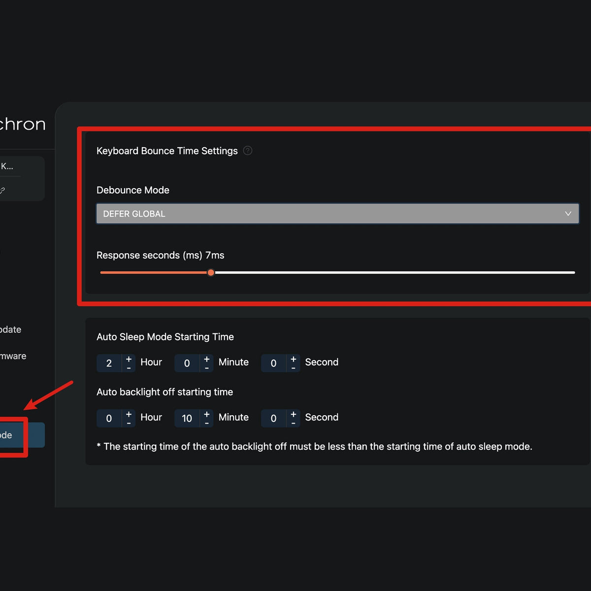 How to Set Keyboard Bounce Time on Launcher – Keychron Middle East