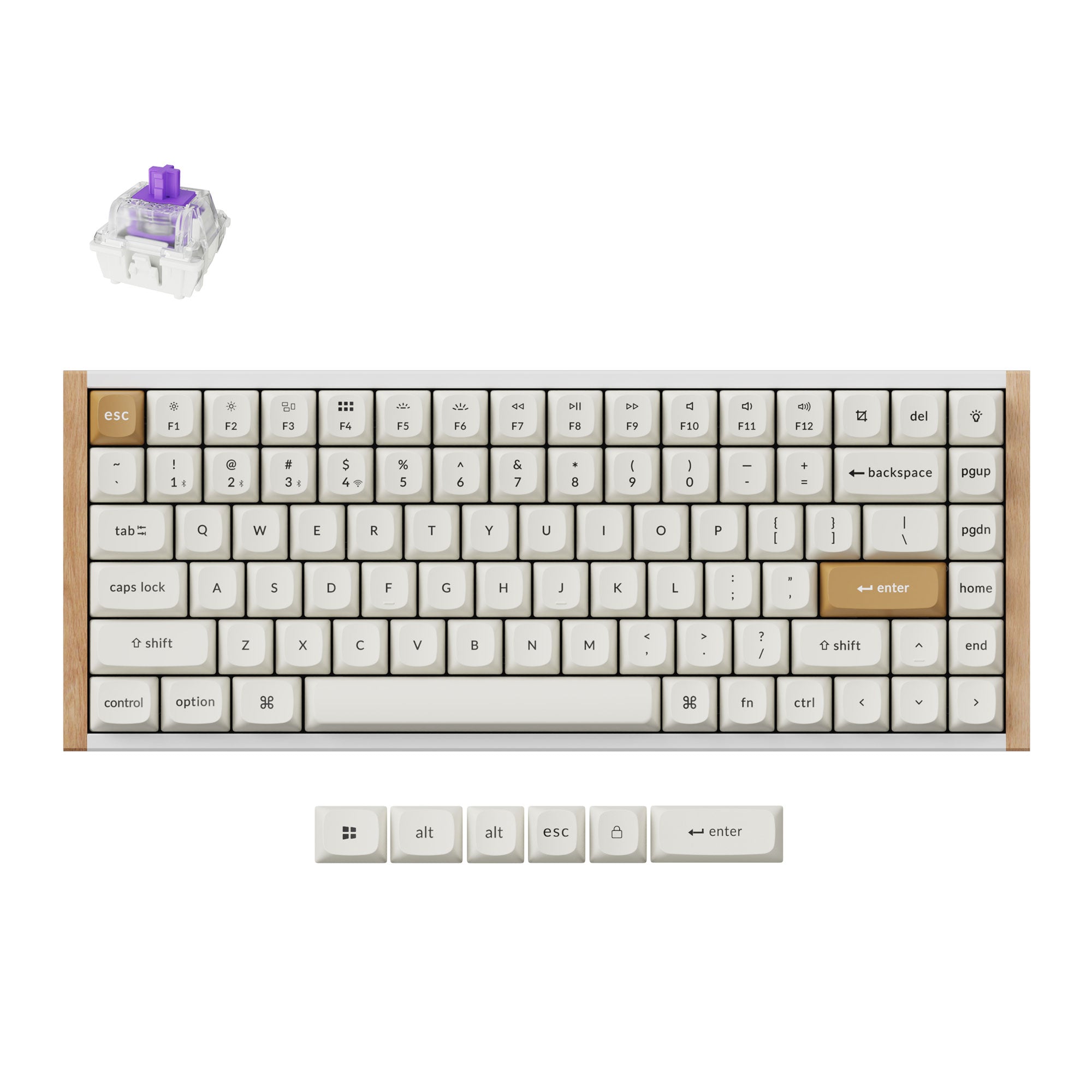 キーボード Keychron K2 HE UK Keychron K2 HE Wireless Magnetic Switch Custom Keyboard