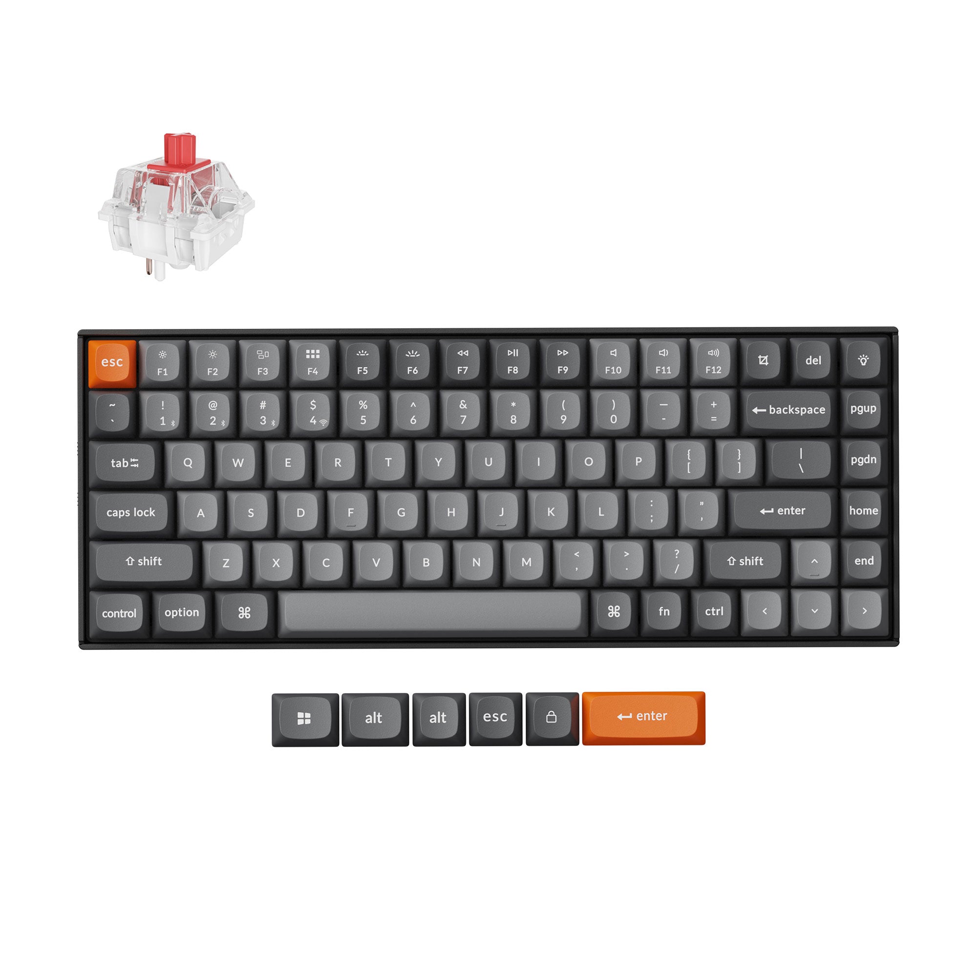Keychron K2 Max 75%レイアウト 赤軸 JIS配列 Keychron K2 Max QMK Wireless Mechanical Keyboard – Keychron Middle
