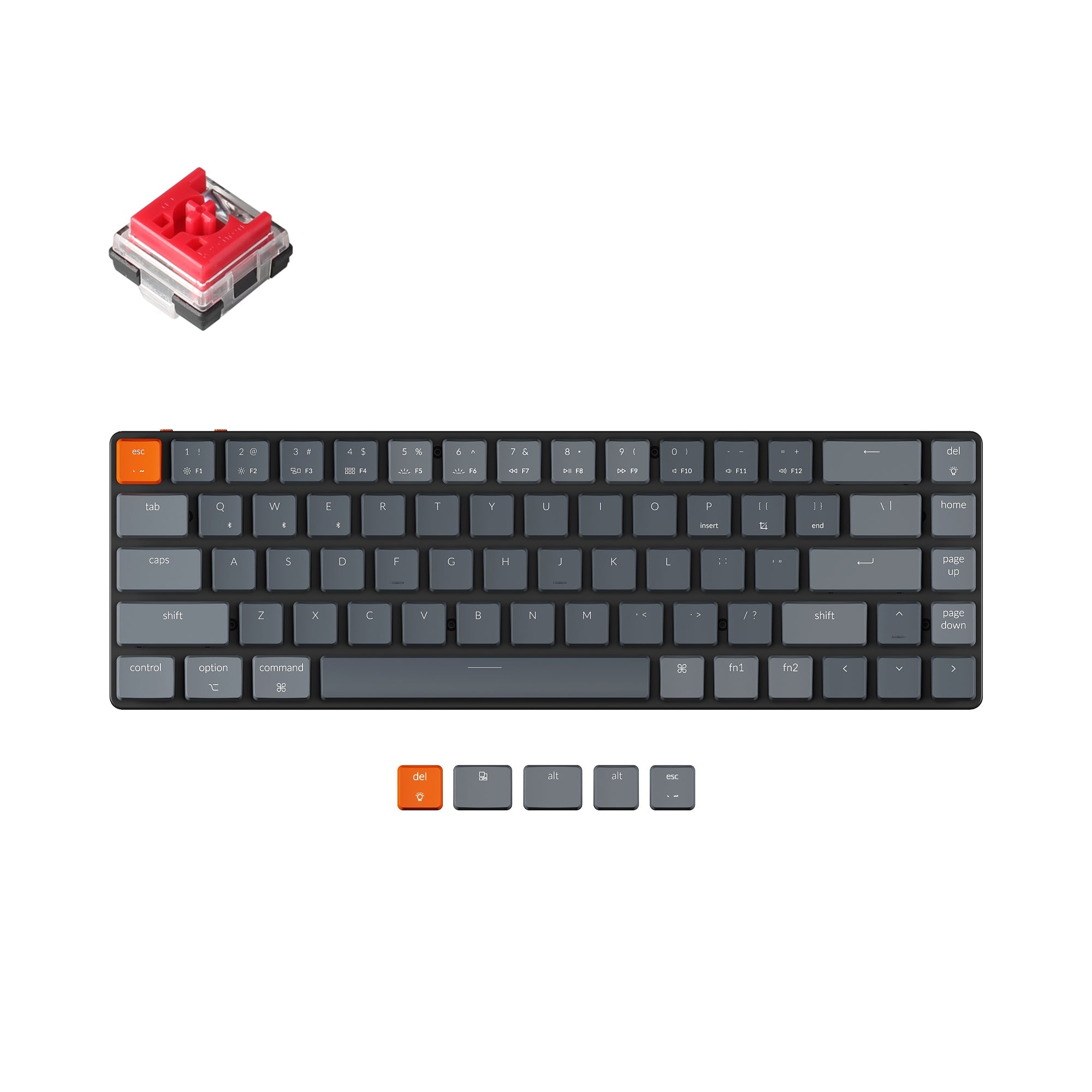 Keychron k7 optical red軸 RGBバックライト Keychron K7 Ultra-slim Wireless Mechanical Keyboard – Keychron