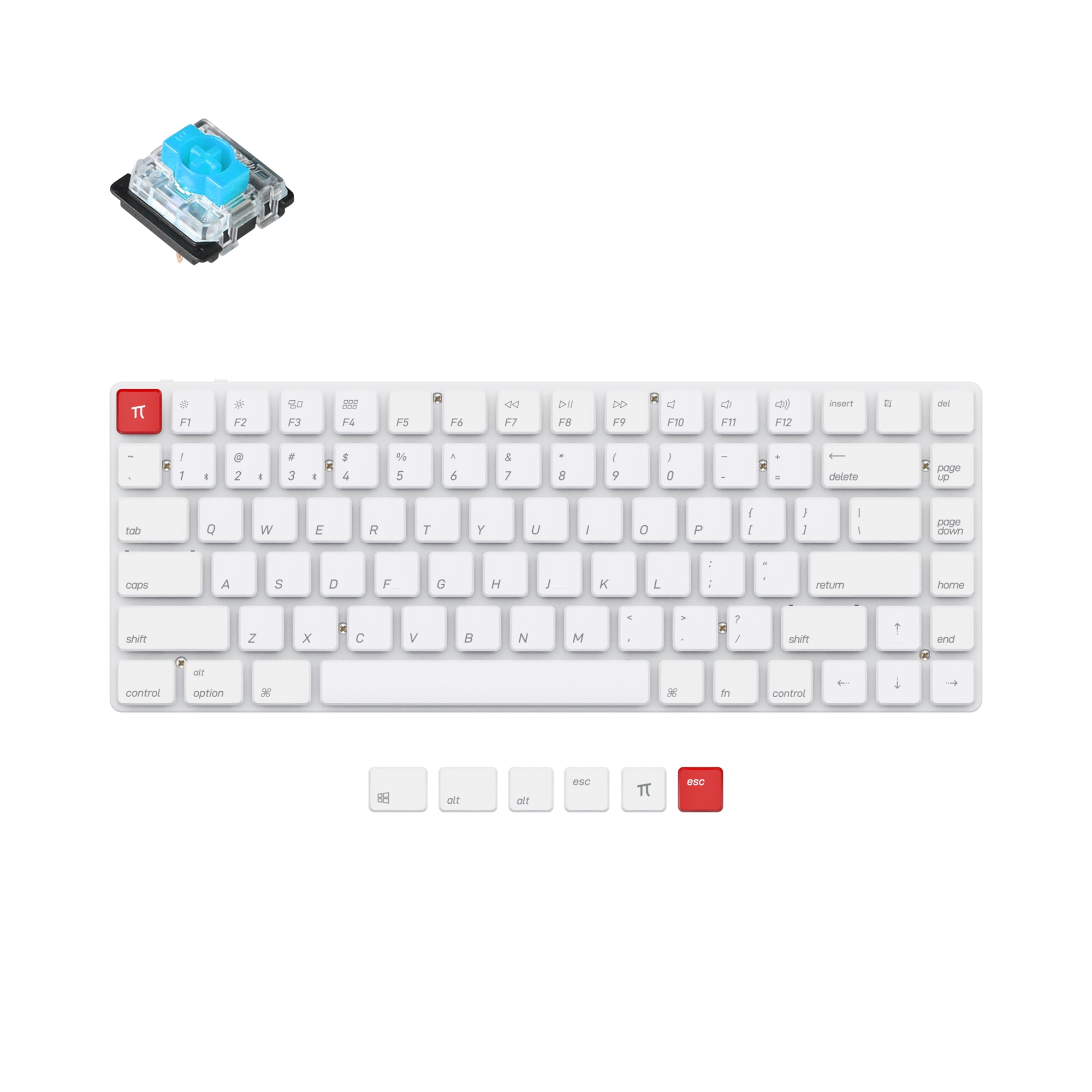 Keychron K3 V2 Non-Backlight Ultra-Slim Wireless Mechanical