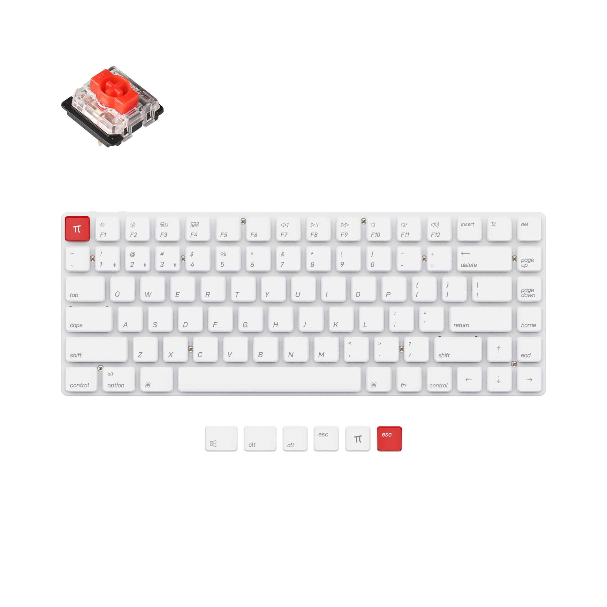 Keychron K3 V2 Gateronロープロファイルメカニカル茶軸 【公式通販】